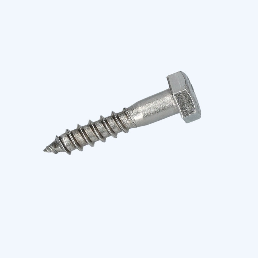 200 stuks houtdraadbout 6 x 25 mm RVS A2
