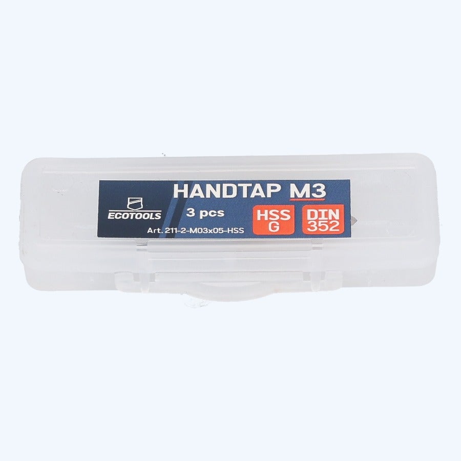 3-delige handtapset HSS M3 x 0,5 mm