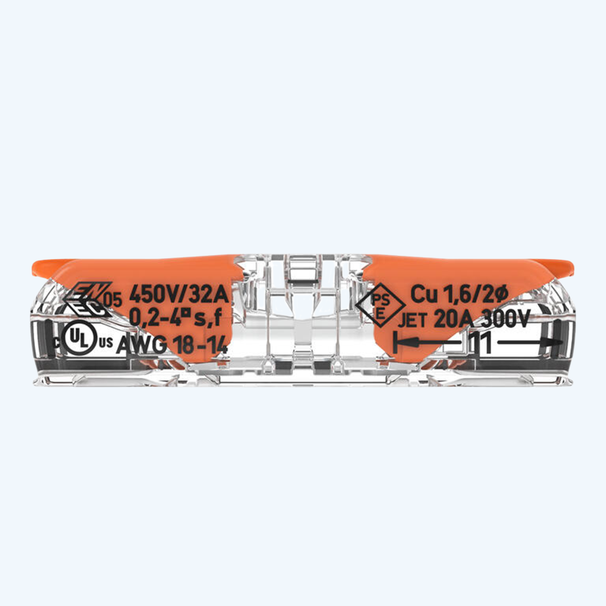 Bornes de connexion WAGO à levier, 4 mm² (60 pièces)