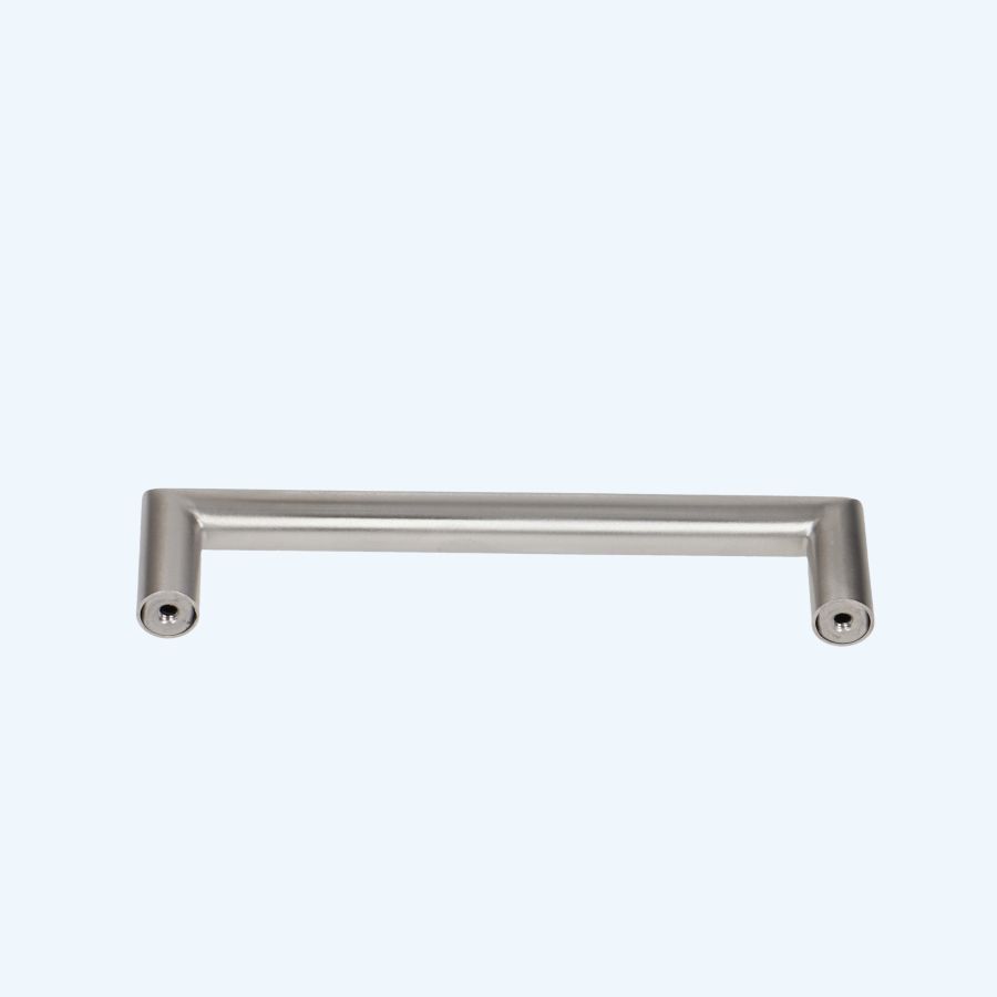Greep massief RVS rechte hoeken 128 x 37 mm