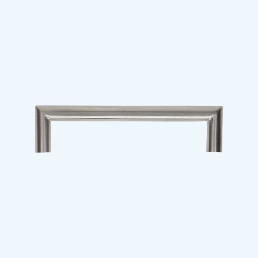 Greep massief RVS rechte hoeken 128 x 37 mm