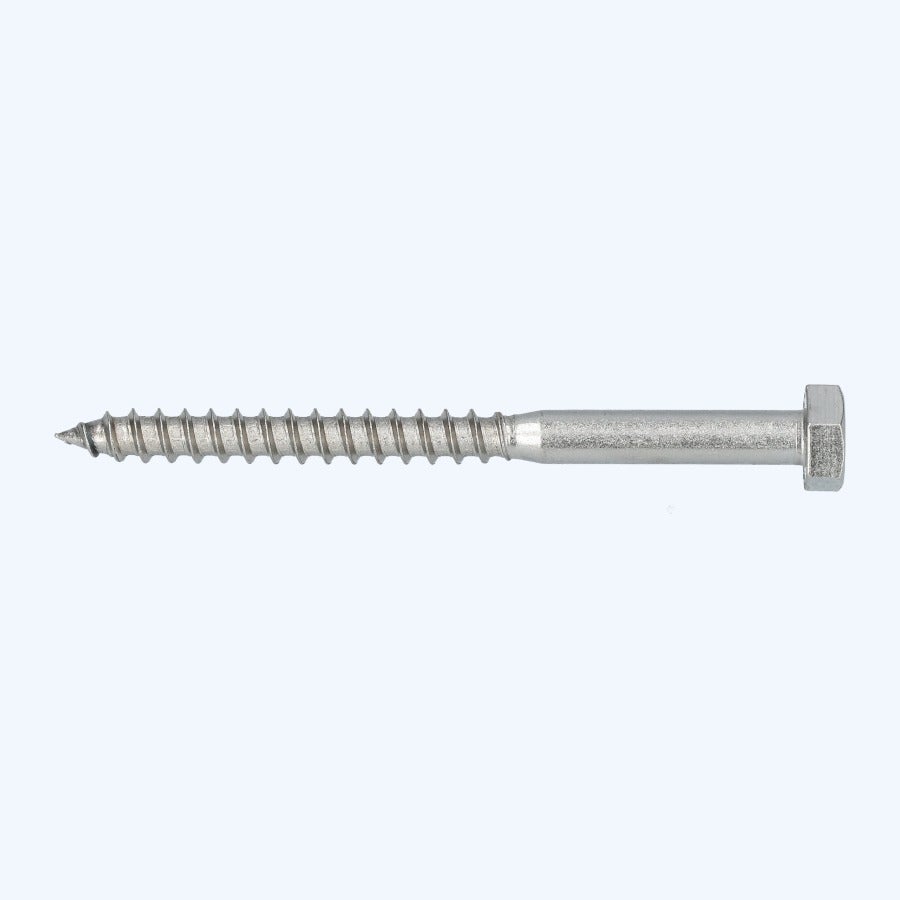 25 stuks houtdraadbout 10 x 140 mm RVS A2
