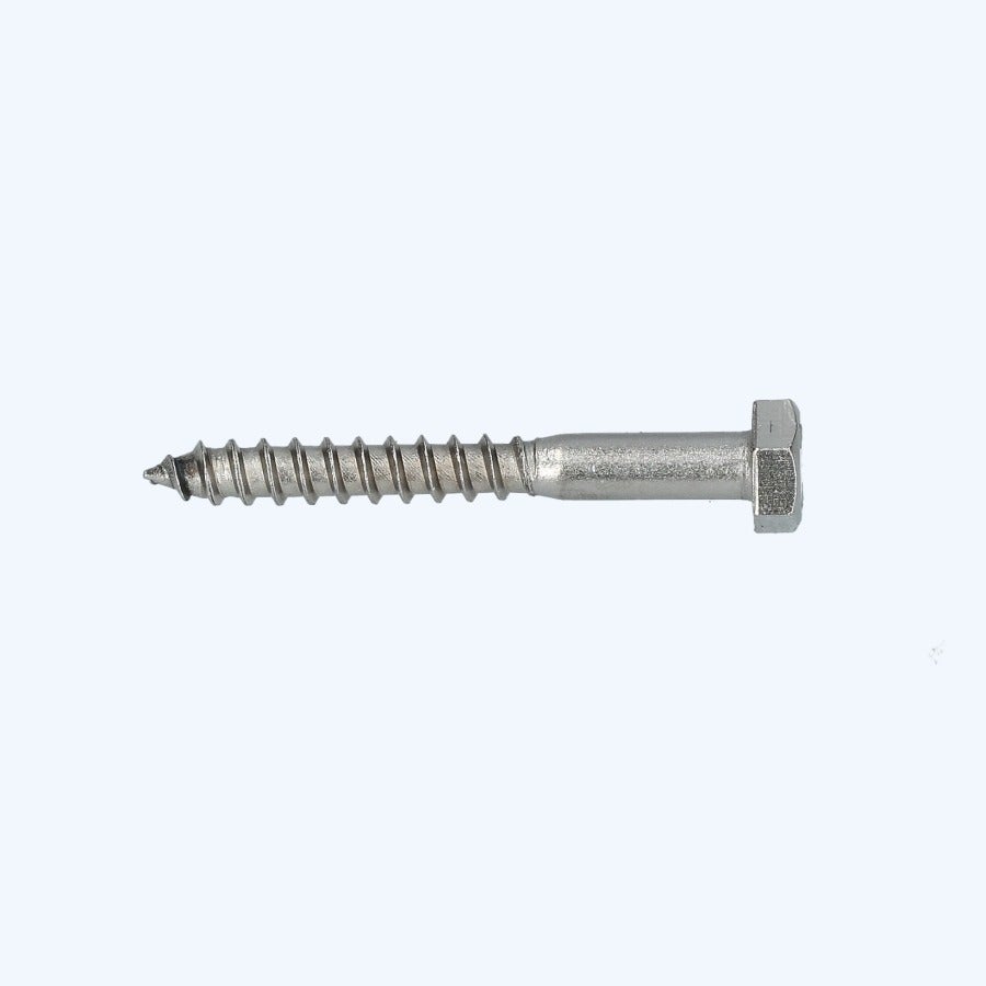 50 stuks houtdraadbout 8 x 40 mm RVS A2