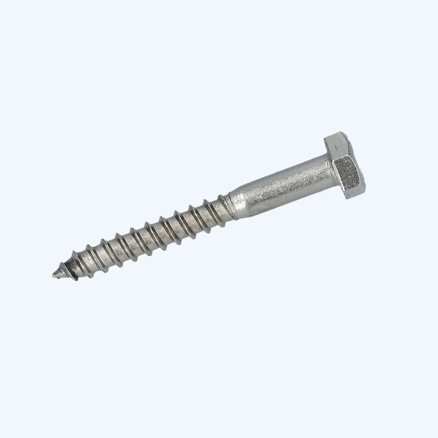 50 stuks houtdraadbout 8 x 50 mm RVS A2