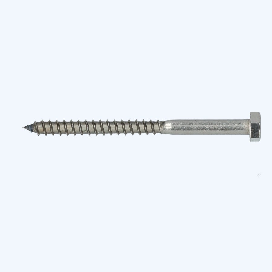 50 stuks houtdraadbout 8 x 90 mm RVS A2