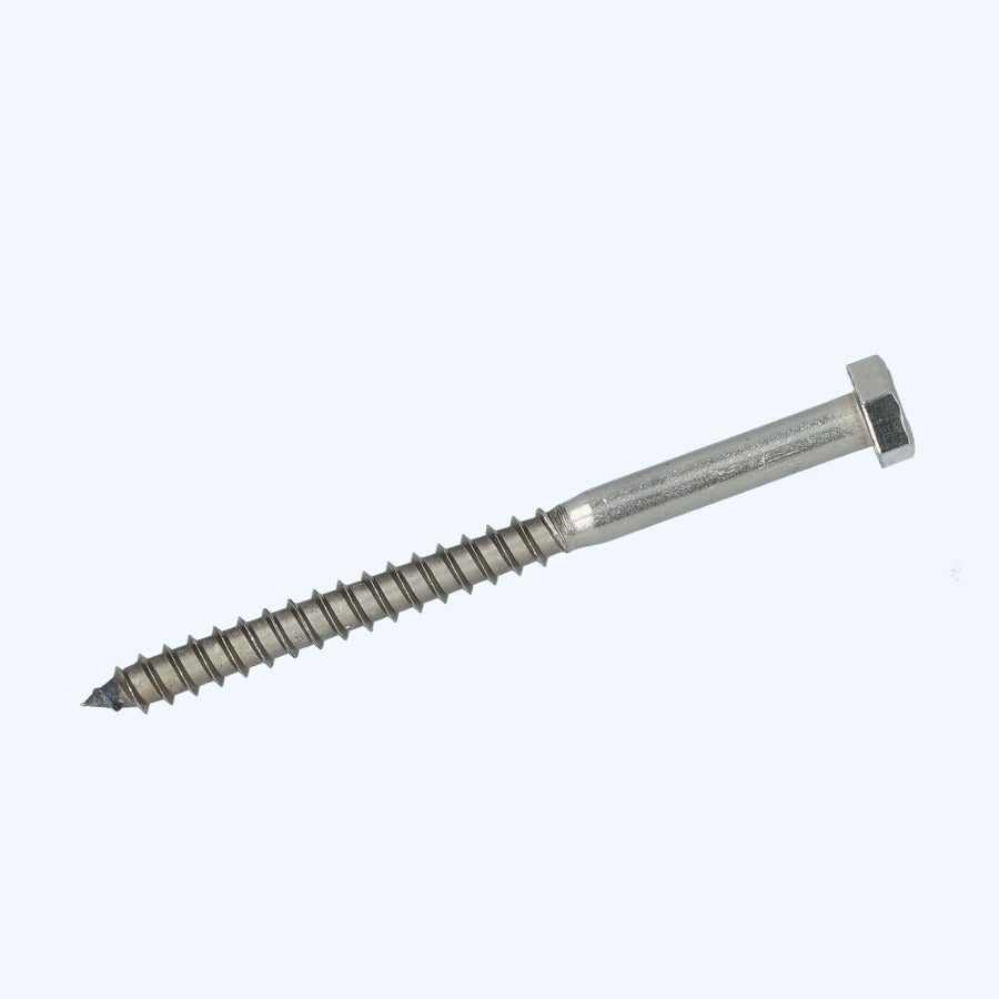 50 stuks houtdraadbout 8 x 80 mm RVS A2