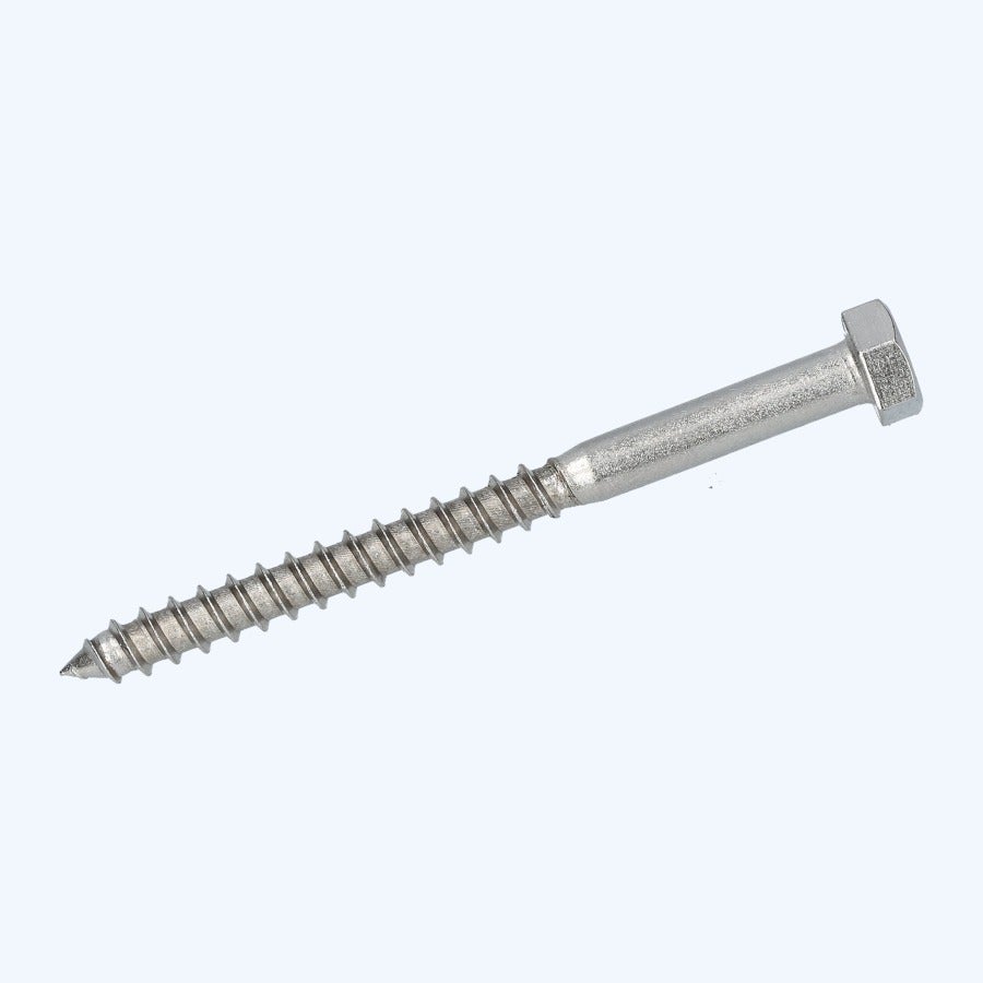 50 stuks houtdraadbout 6 x 100 mm RVS A2