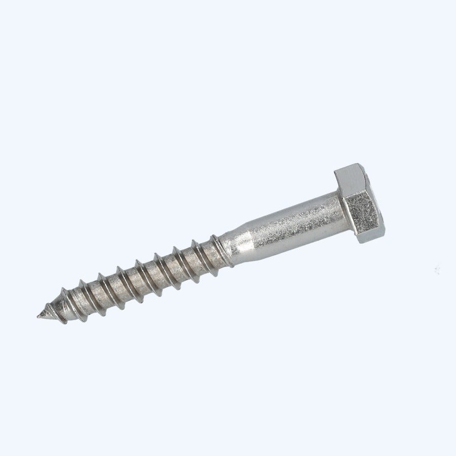 50 stuks houtdraadbout 8 x 70 mm RVS A2