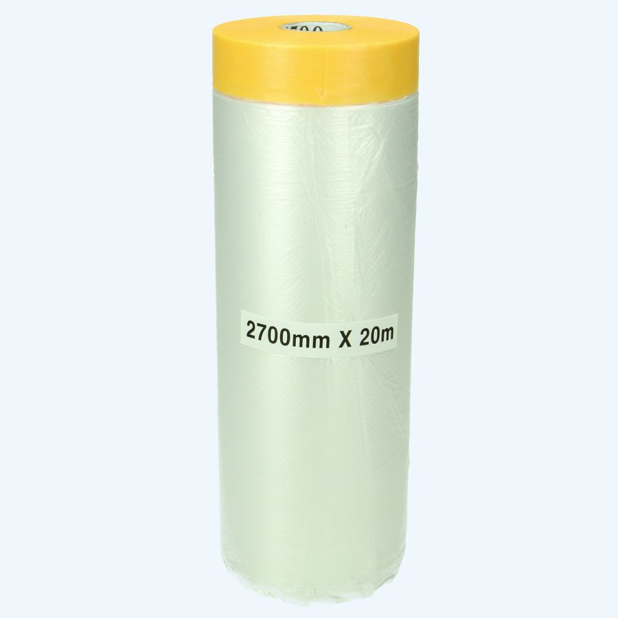 Afplaktape rijstpapier met folie 2700 mm x 20 meter 