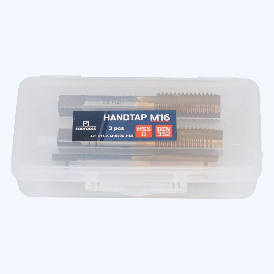 3-delige handtapset HSS M16 x 2,0 mm