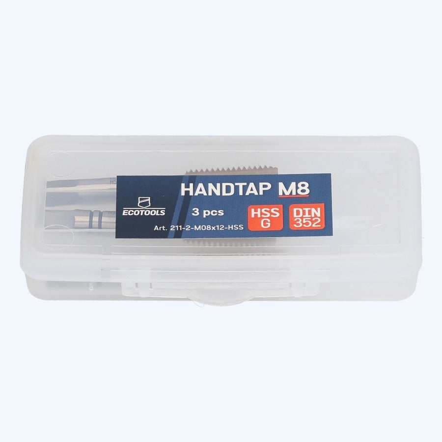 3-delige handtapset HSS M8 x 1,25 mm