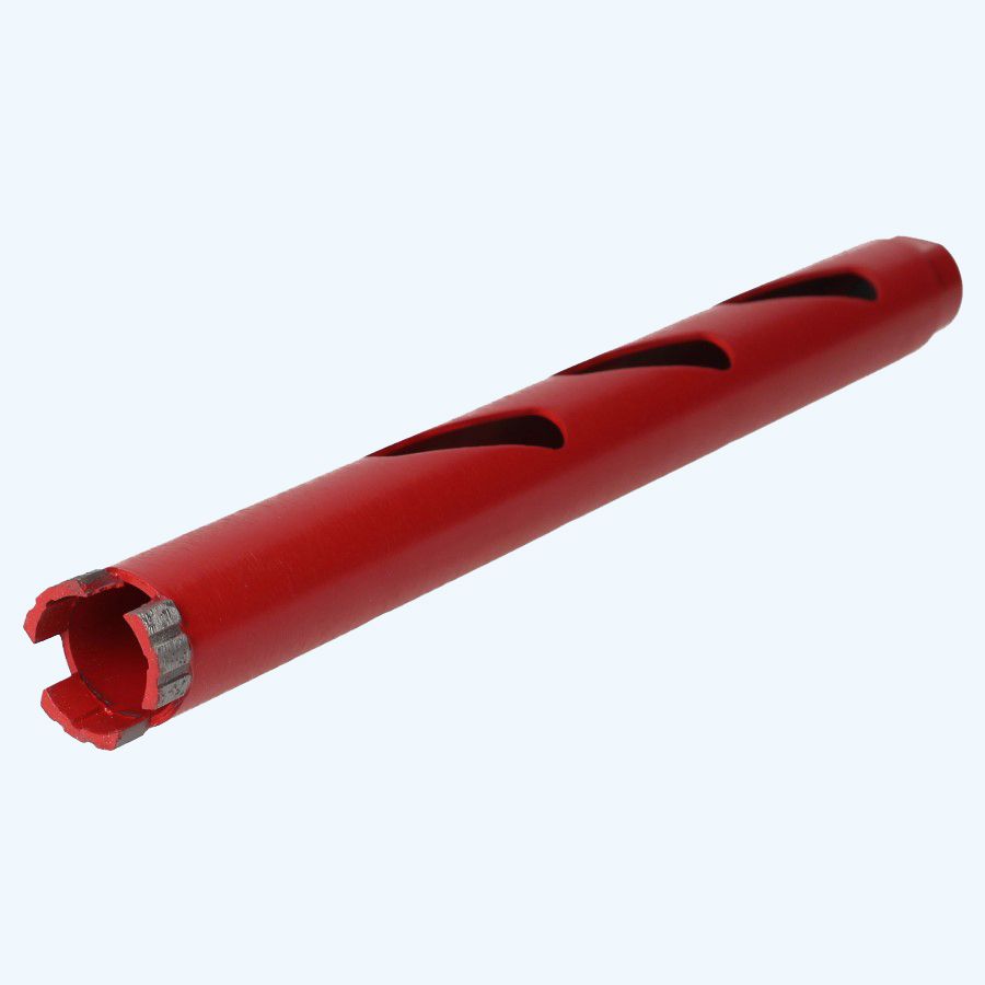 Diamantboor droog 45 x 280 mm met zijsleuven