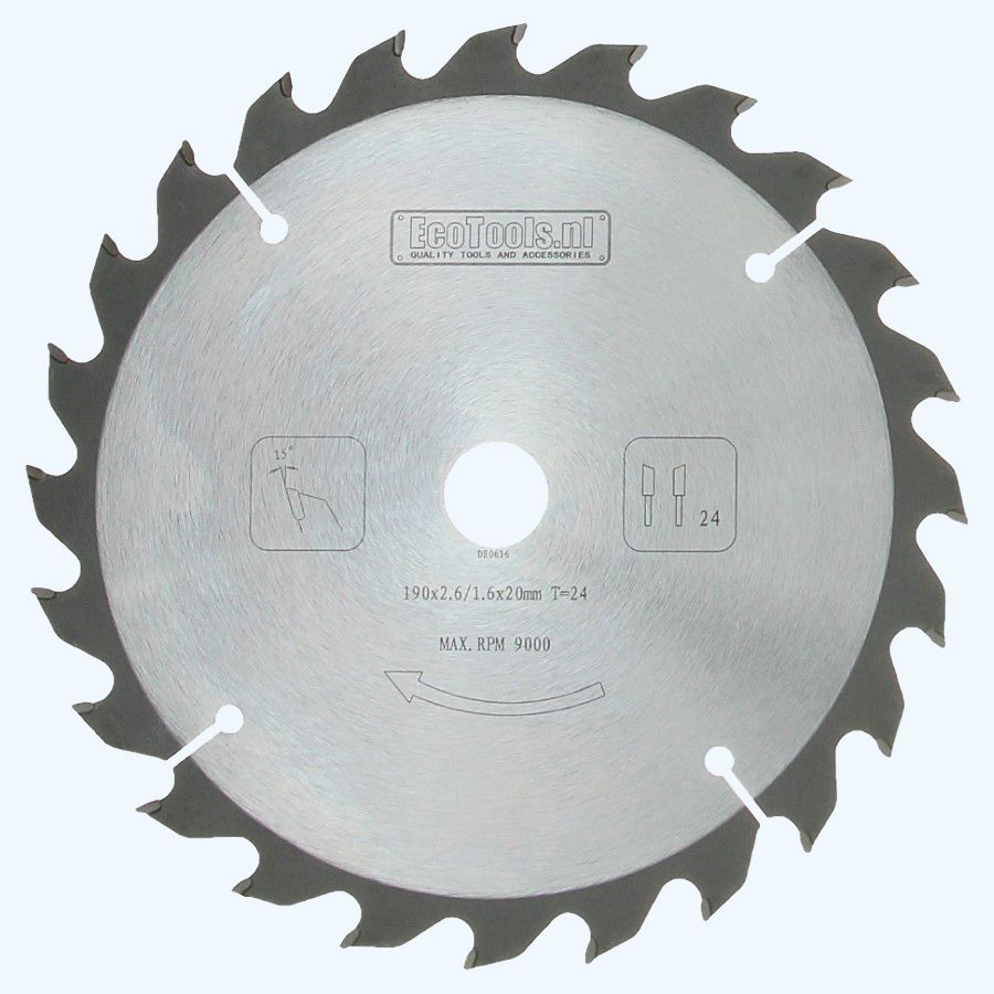 HM-zaagblad PROF 190 x 20 mm T=24 
