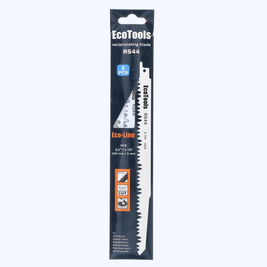 5 st. reciprozaagblad hout type RS44 (Eco-line)