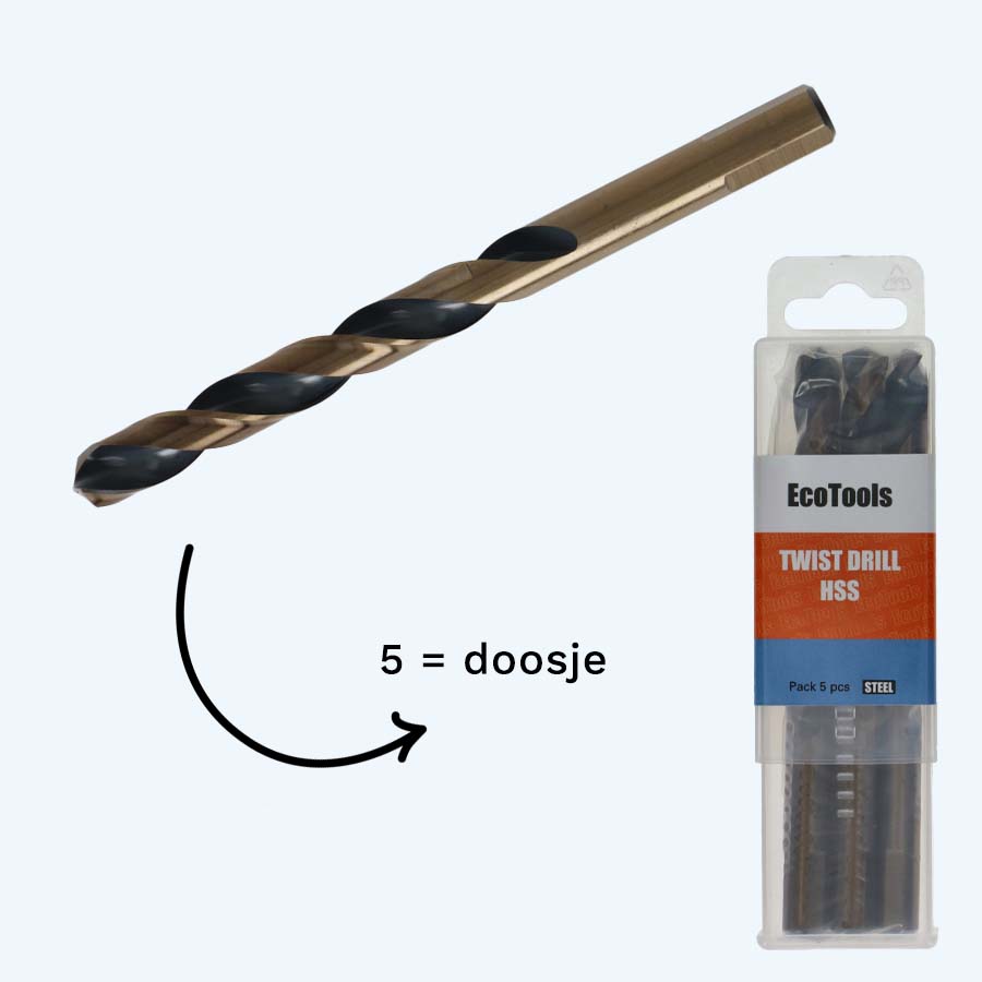 Basicline HSS metaalboor 9,0 x 125 mm