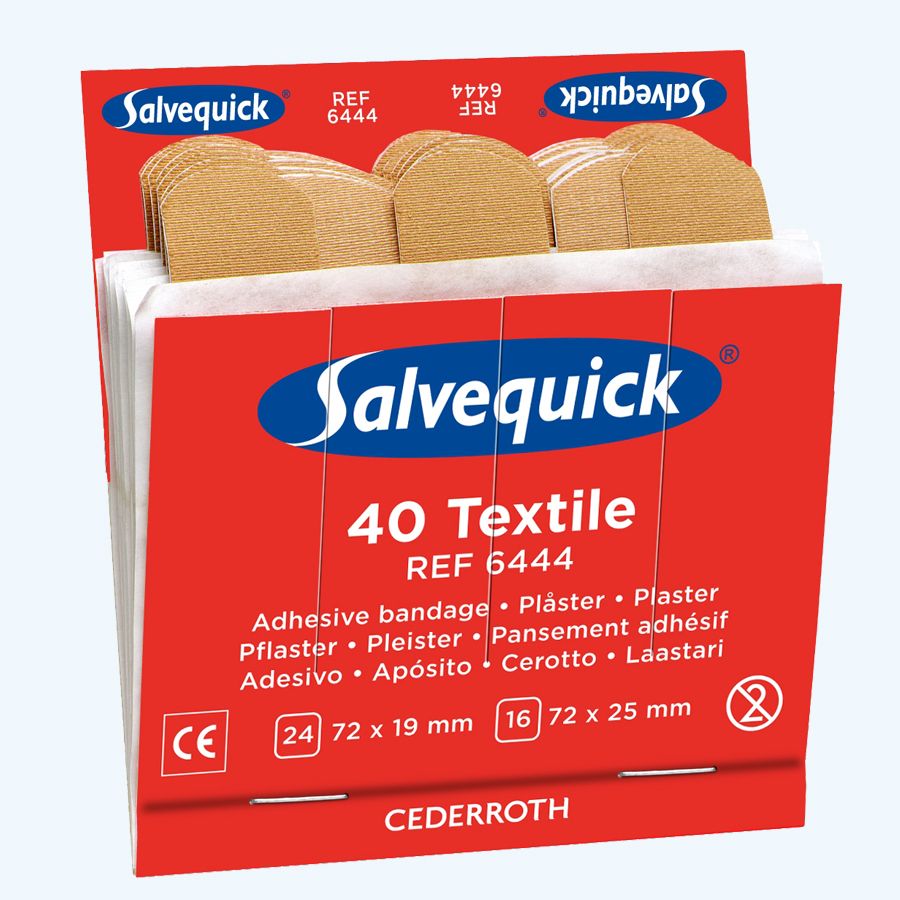 Salvequick navulling elastisch (doosje met 6 stuks)