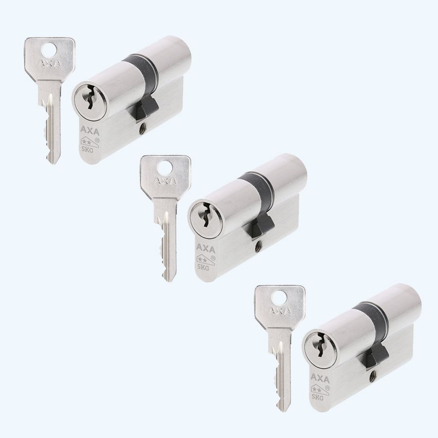 AXA Dubbele Veiligheidscilinder (3x) Security 30-30 SKG**