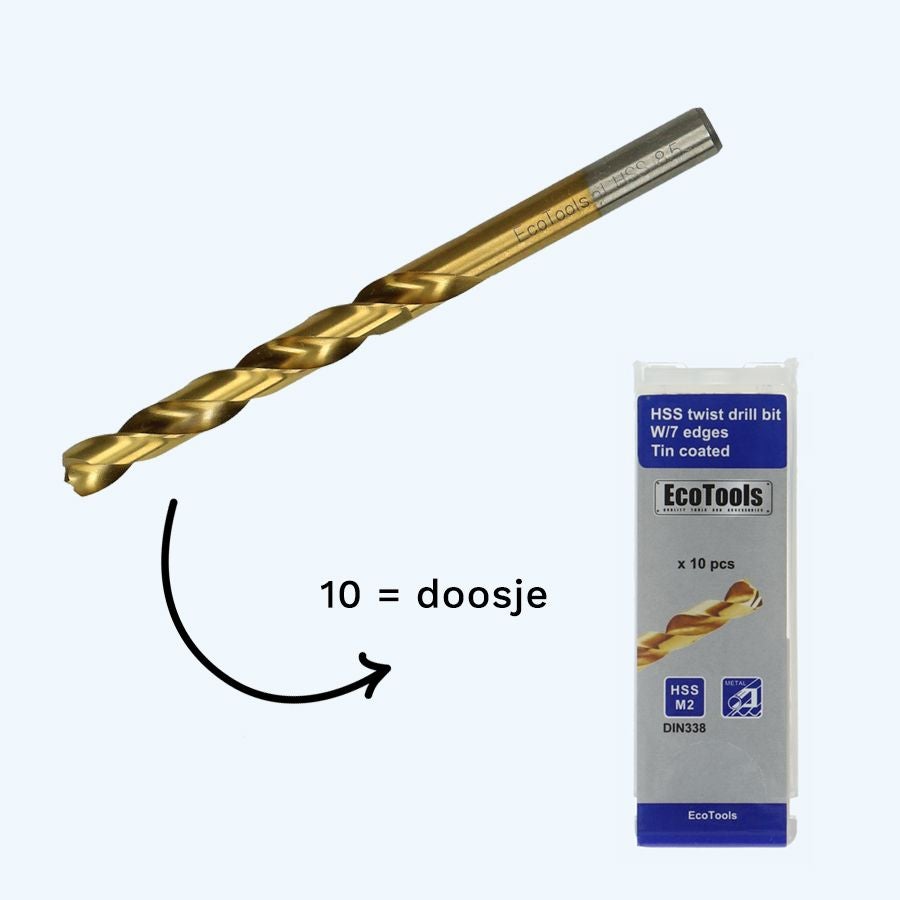 Metaalboor 3,0 mm HSS M2 met 7 edge point