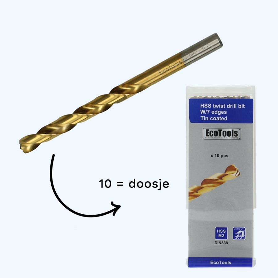 Metaalboor 8,5 mm HSS M2 met 7 edge point