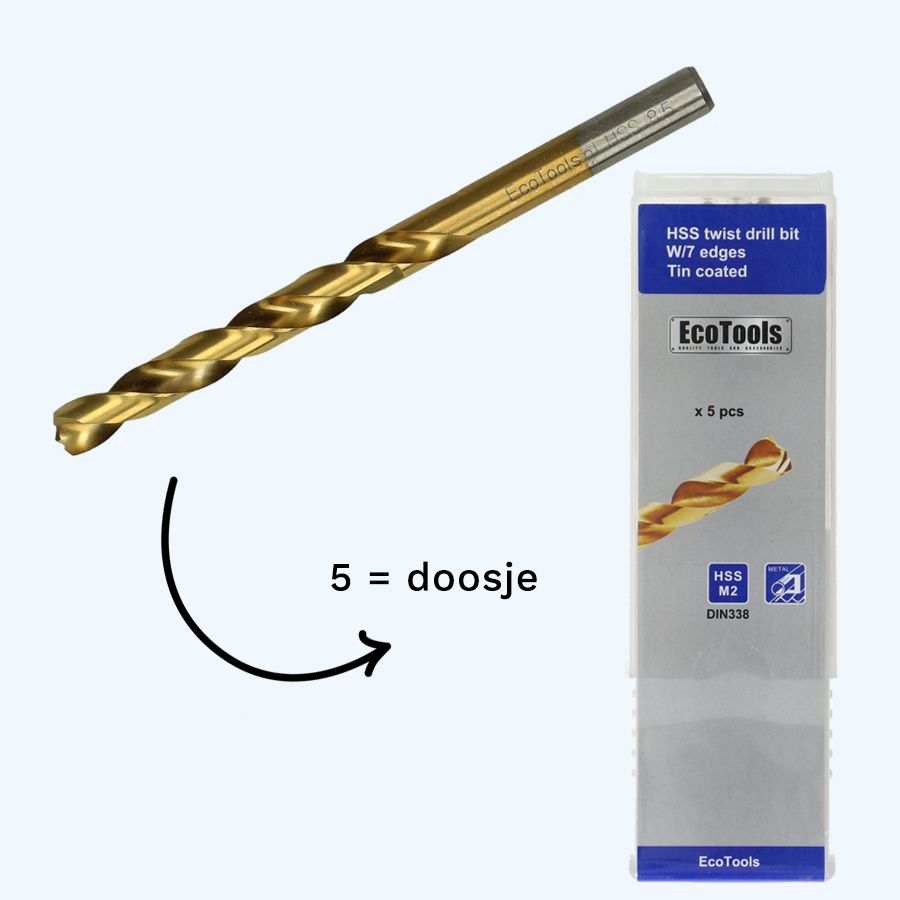 Metaalboor 10,0 mm HSS M2 met 7 edge point