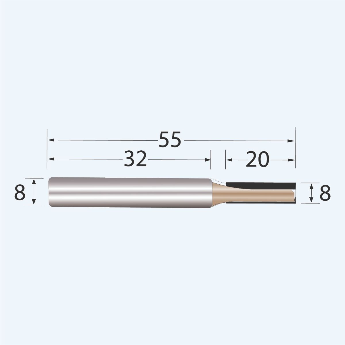 HM groeffrees Industrial 8 mm