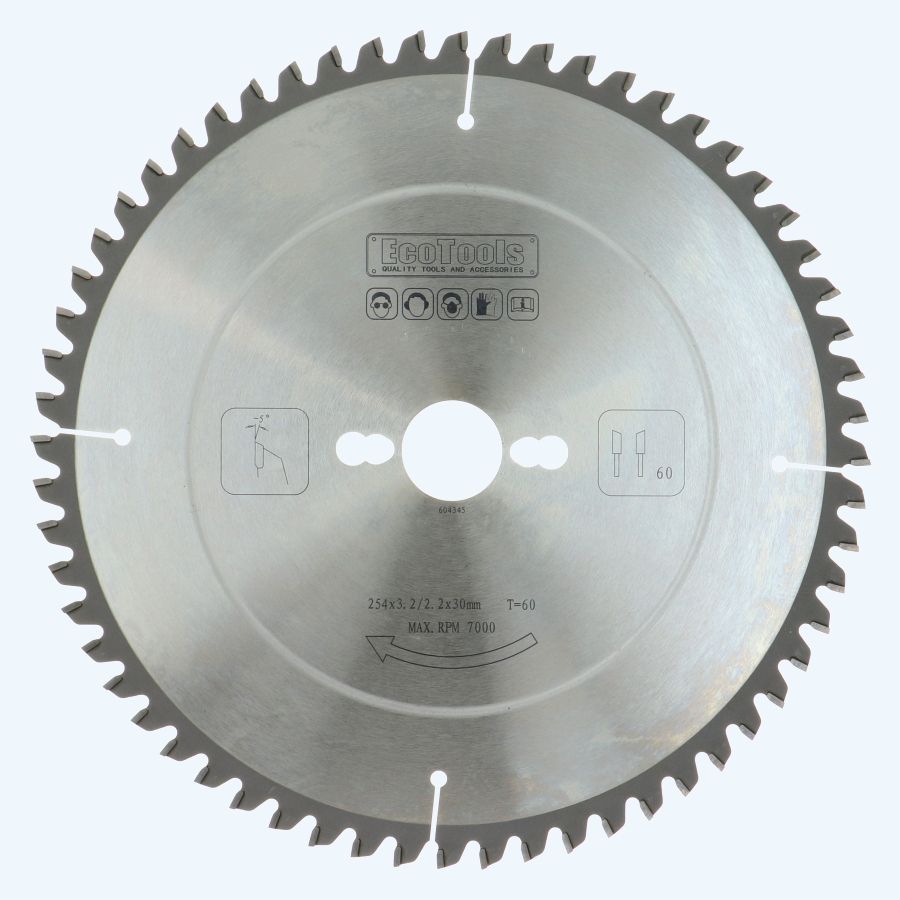 HM-afkortzaagblad Prof 254 x 30 mm T=60