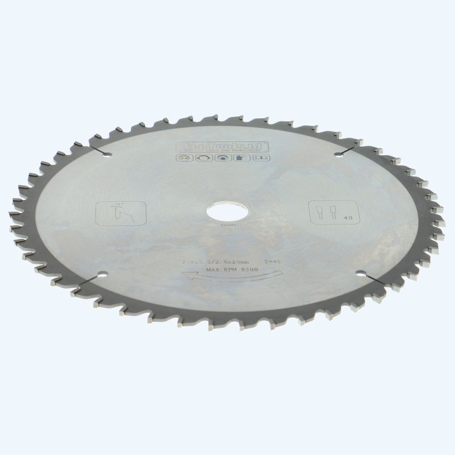 HM-afkortzaagblad Prof 210 x 20 mm T=48