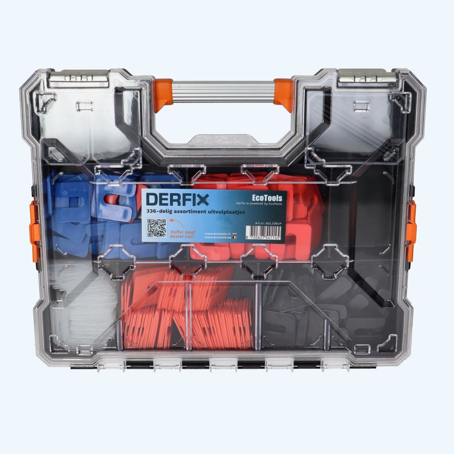 336-delig assortiment uitvulplaatjes in assortimentsdoos