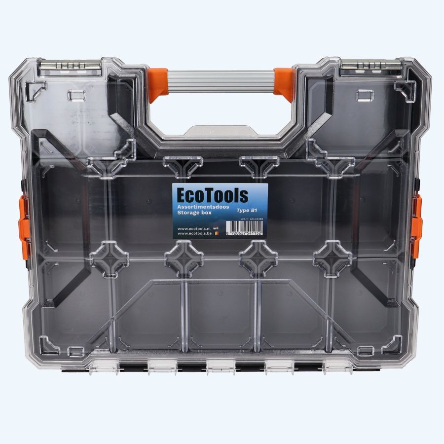 Assortimentsdoos Prof laag model 44 x 36 x 6,5 cm (13 sorteerbakjes)