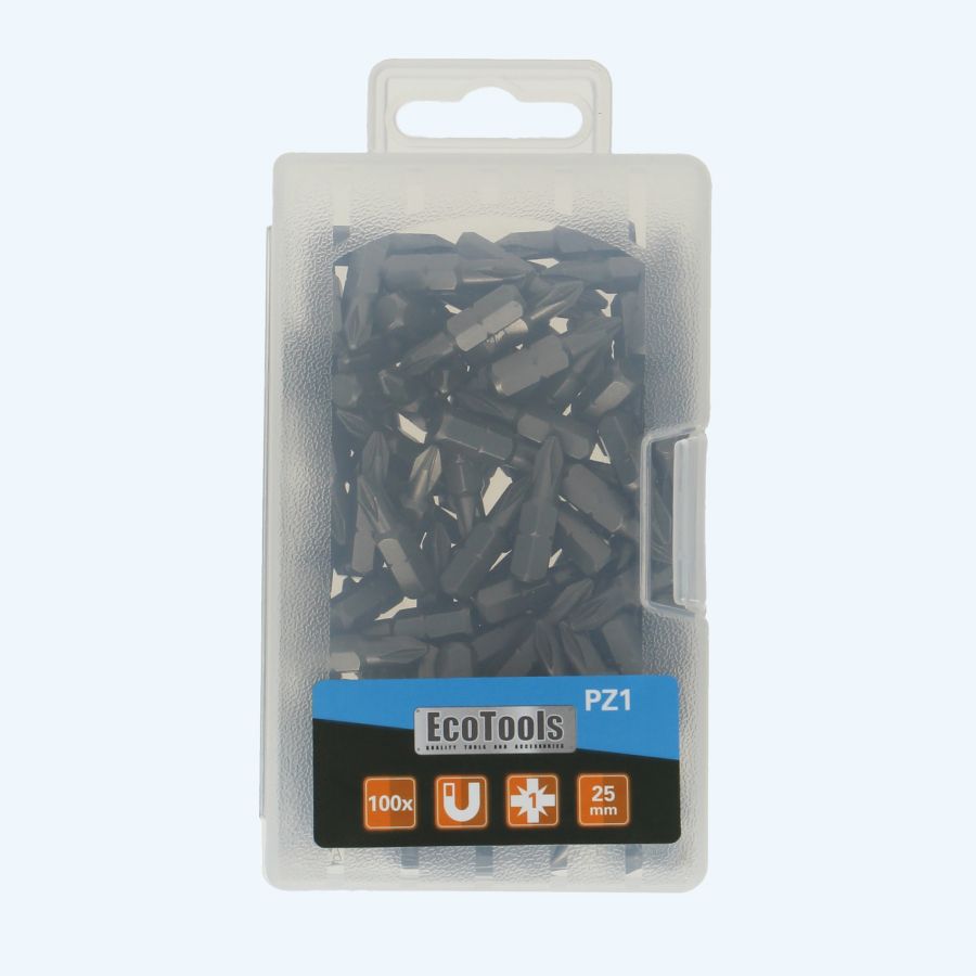 100 stuks Pozidrive 1 bits