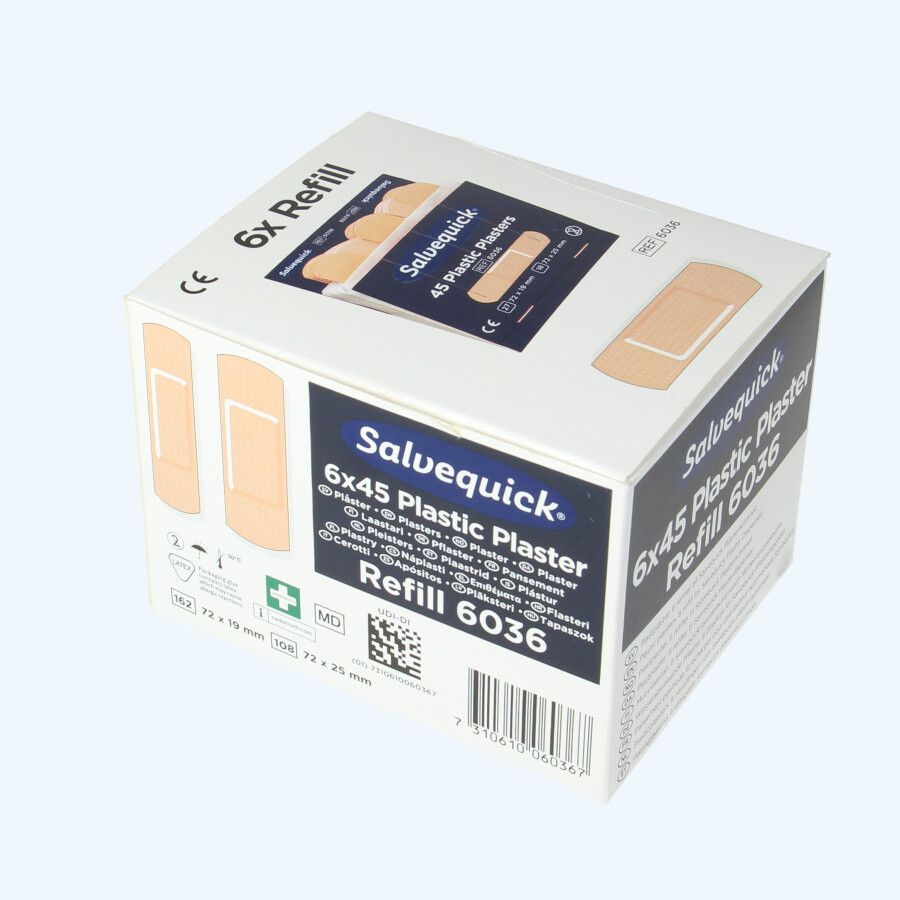 Salvequick navulling plastic (doosje met 6 stuks)