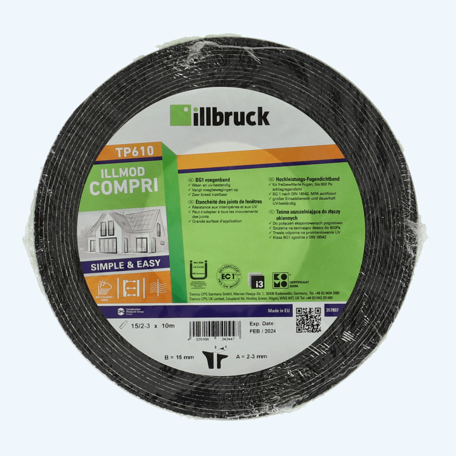 illbruck TP610 Compriband 15 mm / voeg 2-3 mm x 10 meter