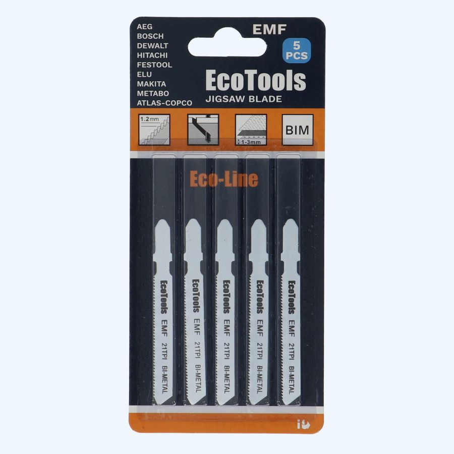 5 st. decoupeerzaagjes metaal type EMF (Eco-line)