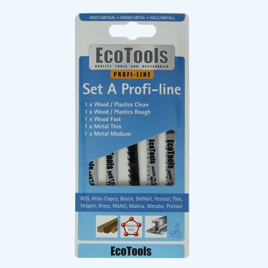 5-delige decoupeerzaagjes set A (Profi-line)