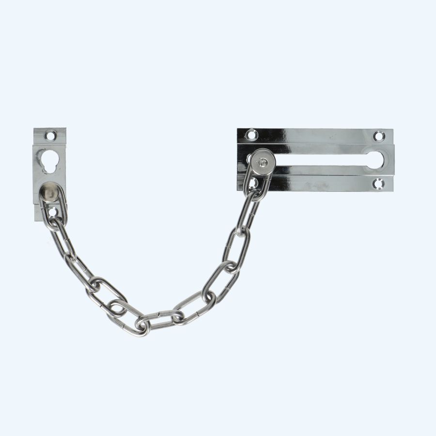 Deurketting massief messing verchroomd