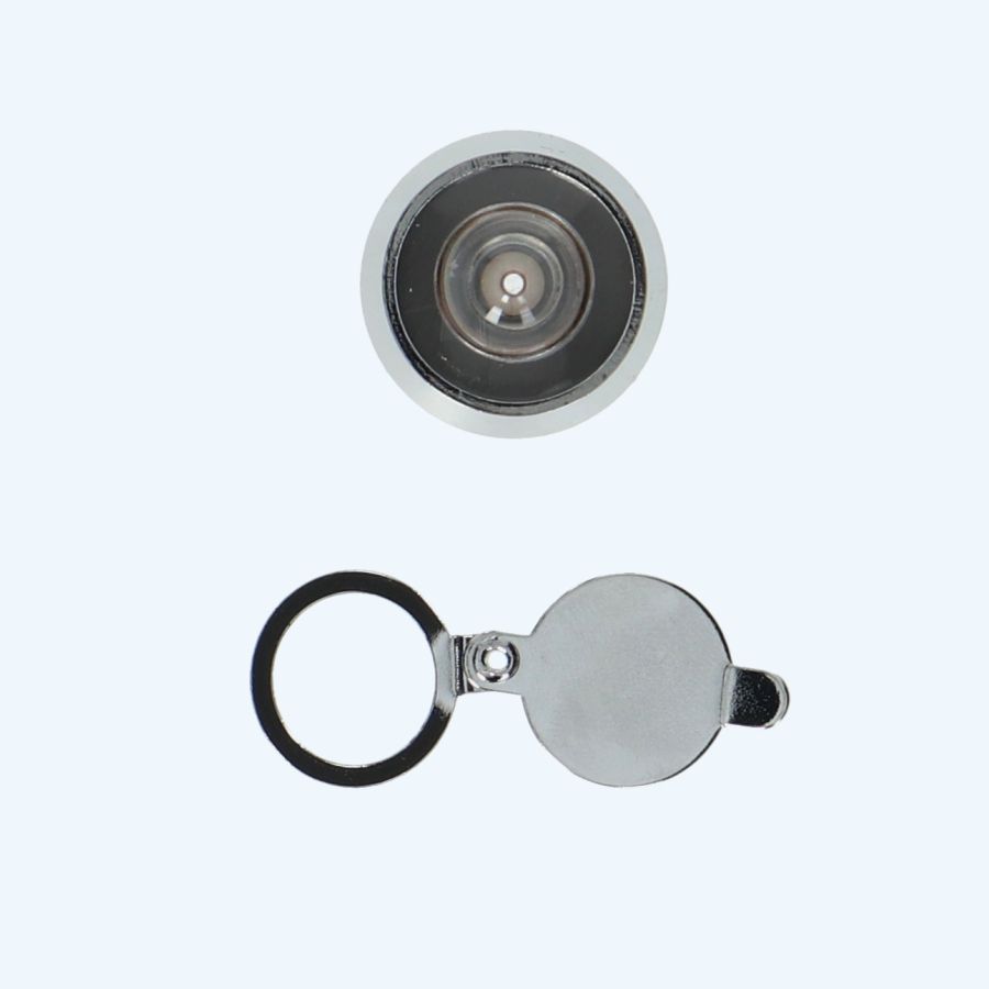 Deurspion ø14 mm massief messing verchroomd