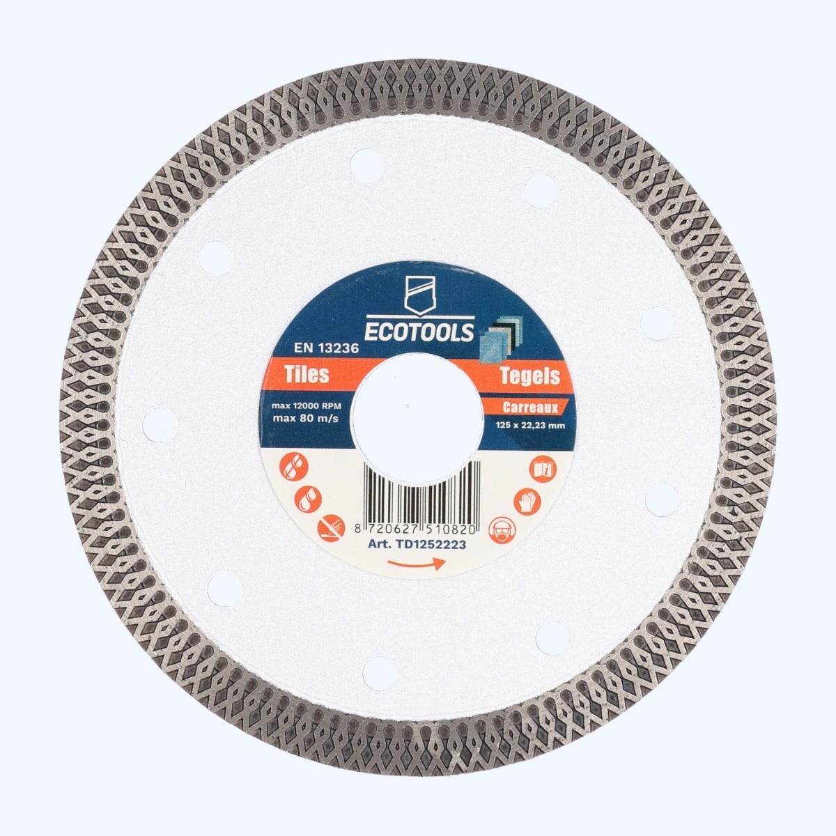 Diamantschijf tegels 125 x 22,23 mm