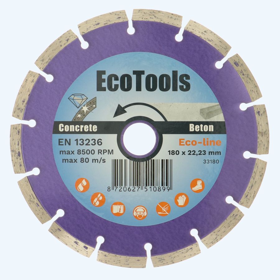 Diamantschijf beton 180 mm (Eco-line)