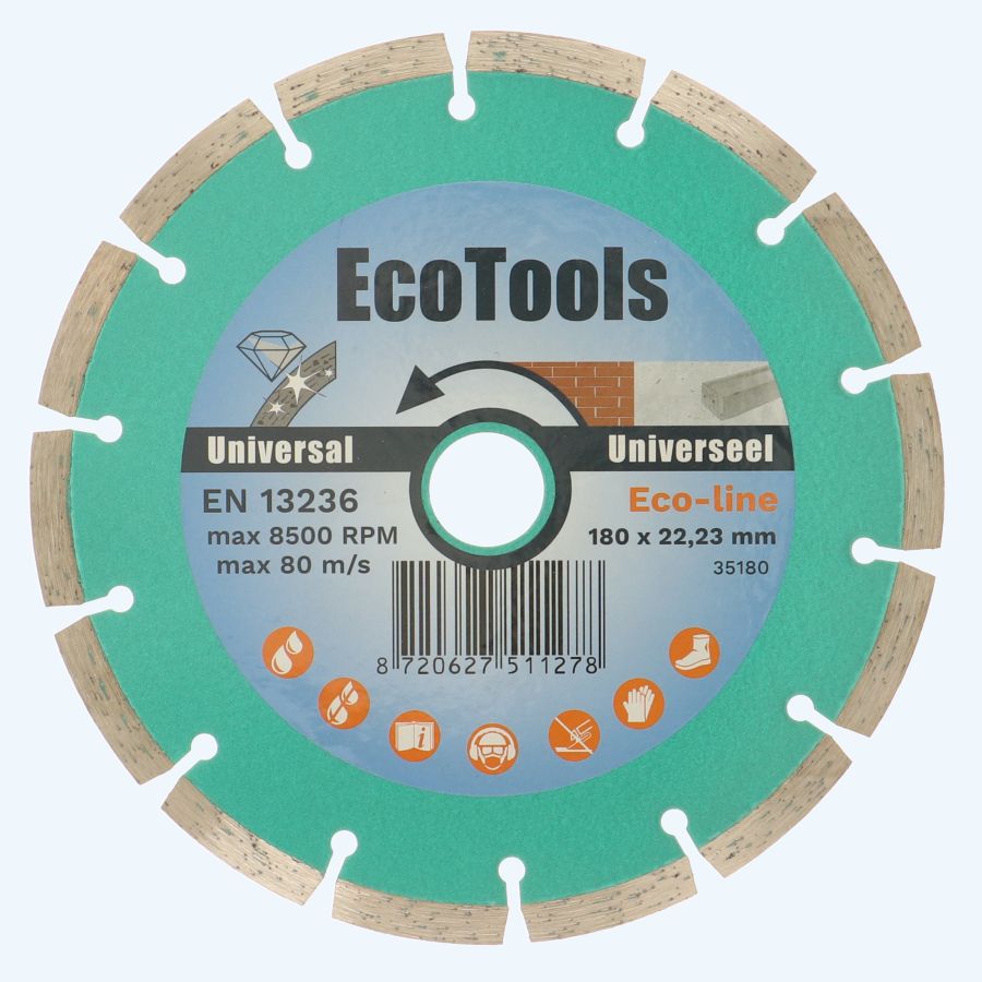 Diamantschijf universeel 180 mm (Eco-line)
