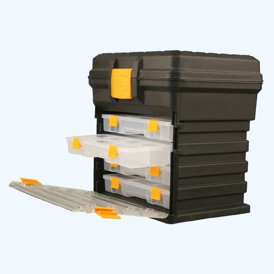 Draagbox H-14 met 4 assortimentsdozen 10"