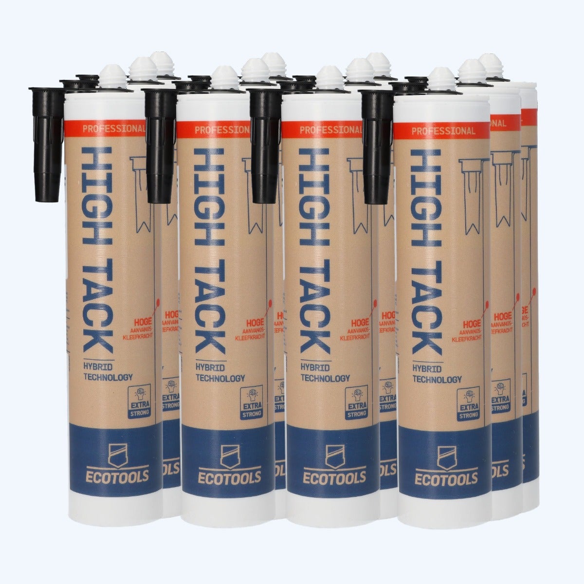 Doos EcoTools High Tack 290 ml ZWART (12 stuks)