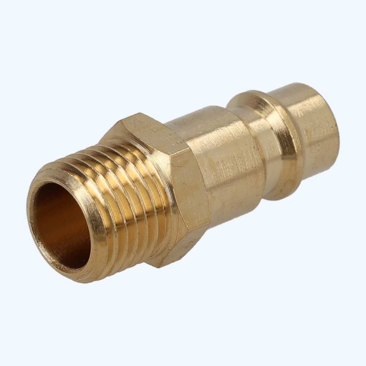 Euro insteeknippel met 1/4" uitwendig draad