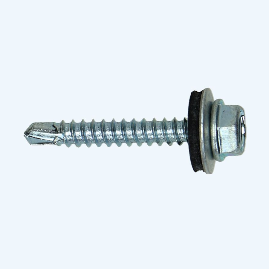 Boorschroef zeskantkop 4,8 x 50 mm met 14 mm ring 