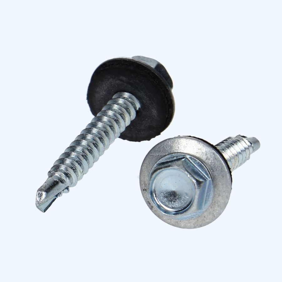 Boorschroef zeskantkop 4,8 x 25 mm met 14 mm ring