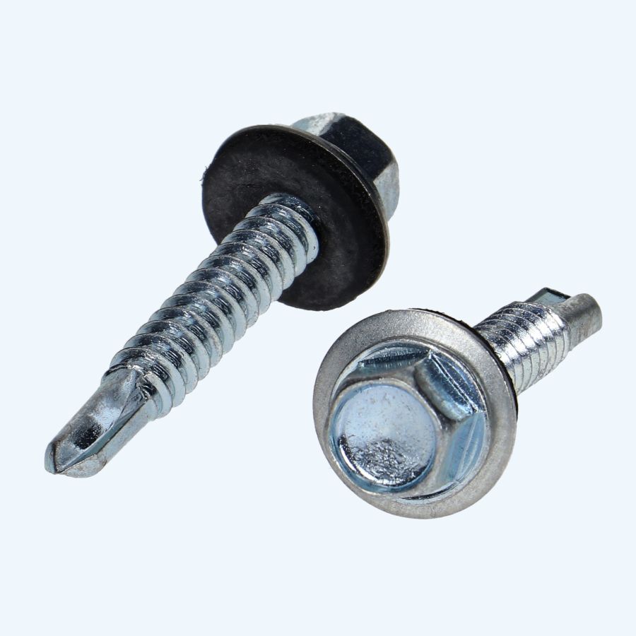 Boorschroef zeskantkop 6,3 x 25 mm met 16 mm ring 