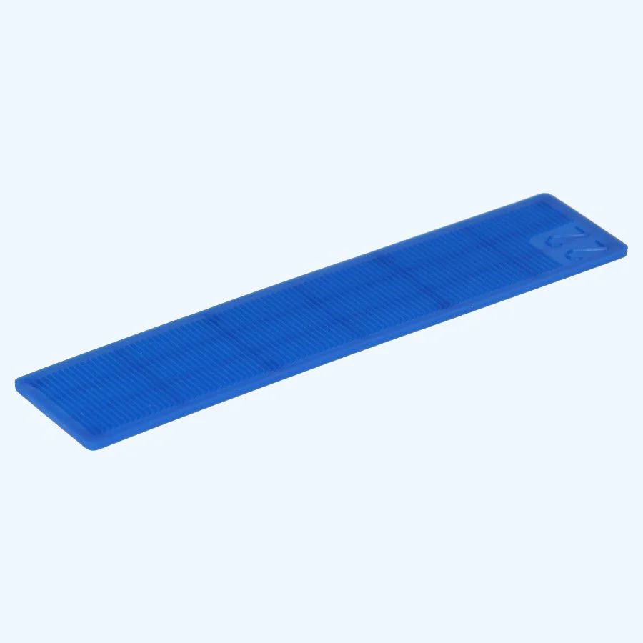 100 stuks kunststof beglazingsblokjes 100x30x2mm blauw