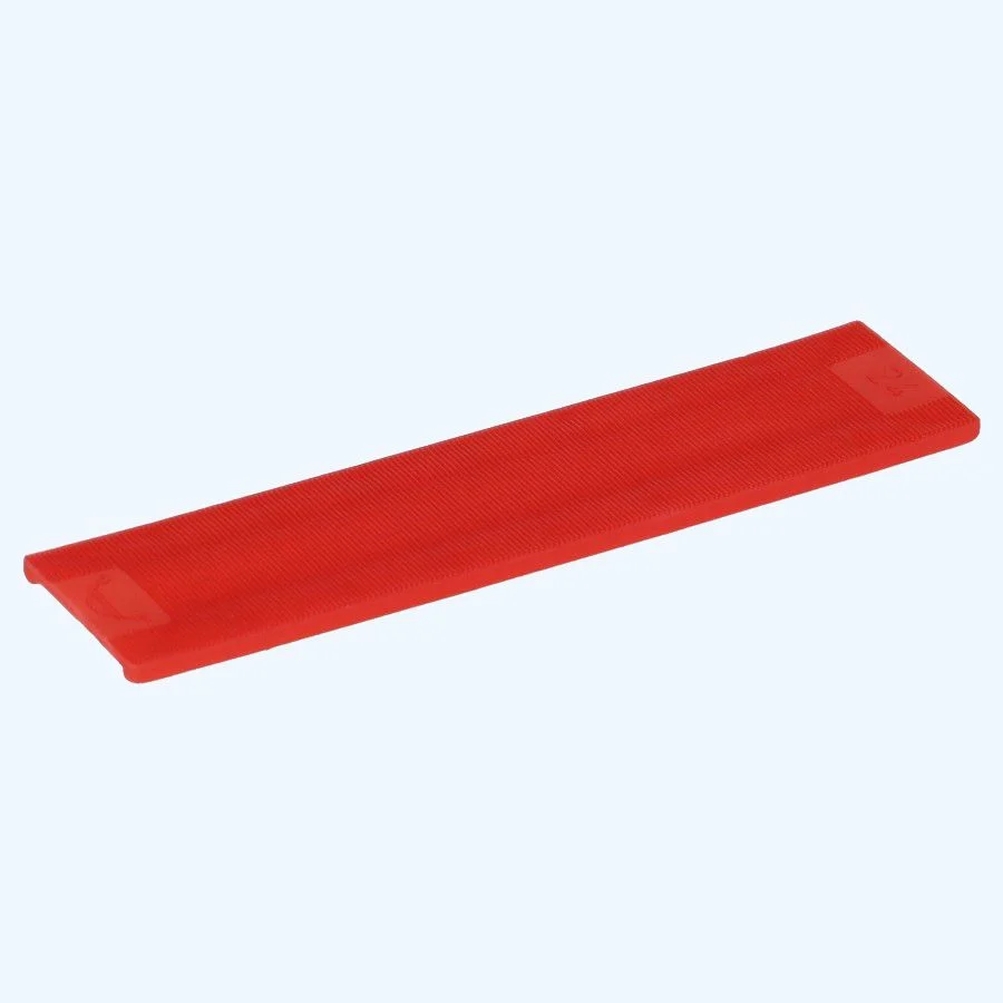 100 stuks kunststof beglazingsblokjes 100x24x3mm rood