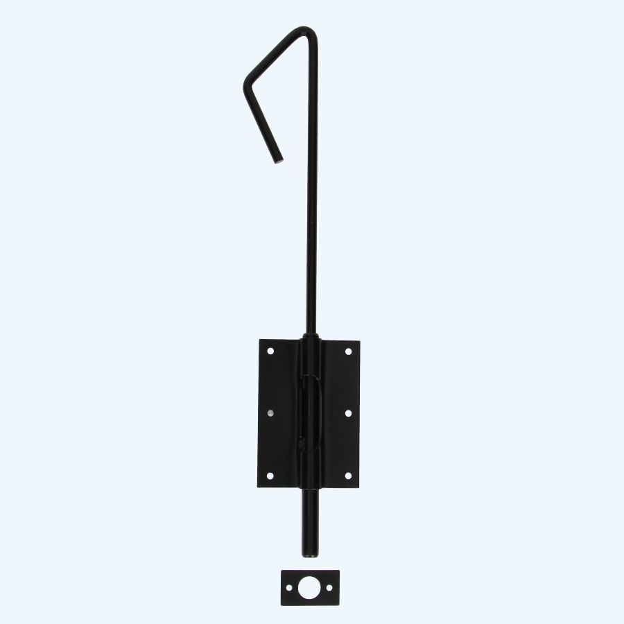 Staartgrendel zwaar 400 mm zwart