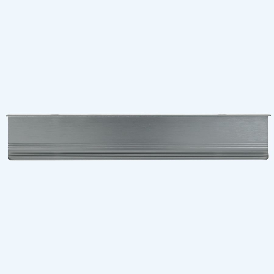 Kantgreep grijs geborsteld 200 x 36 mm