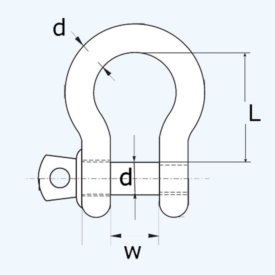Harpsluiting 10 mm, verzinkt
